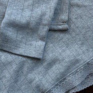 La Vie En Rose - Lace trim Patterned Longsleeve